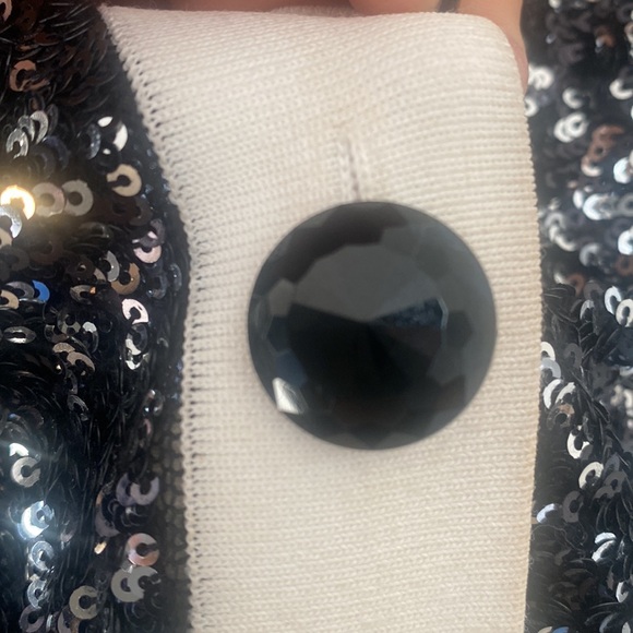 ST.JOHN silk sequins cardigan size S. - Picture 5 of 11